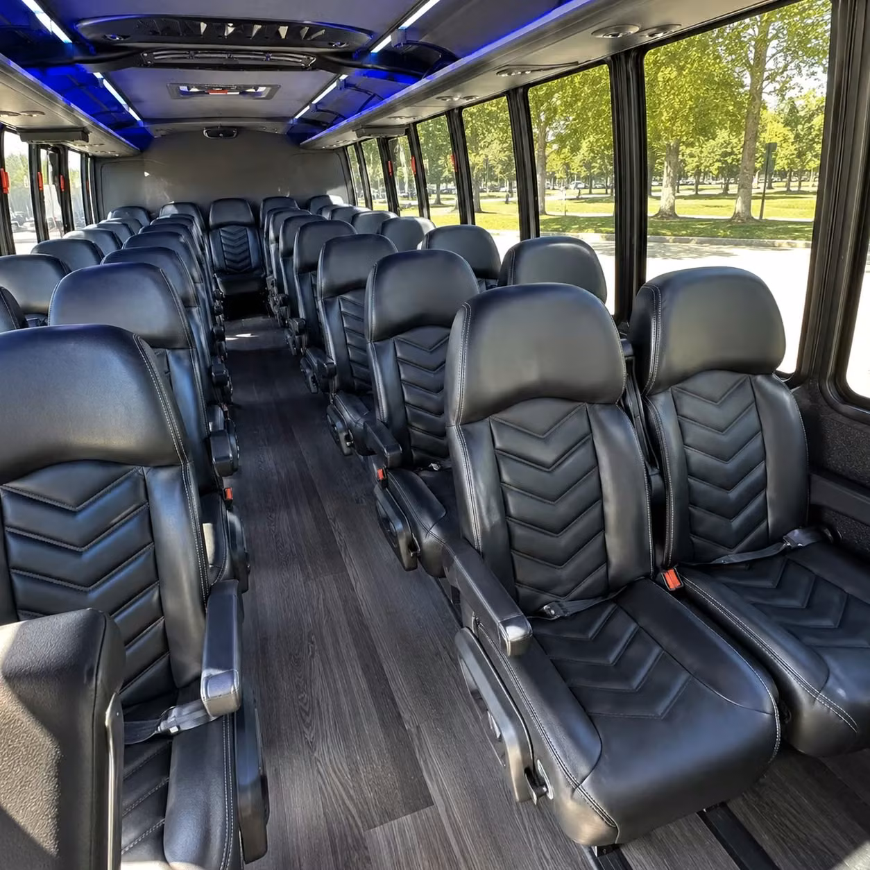 35 passenger minibus inside