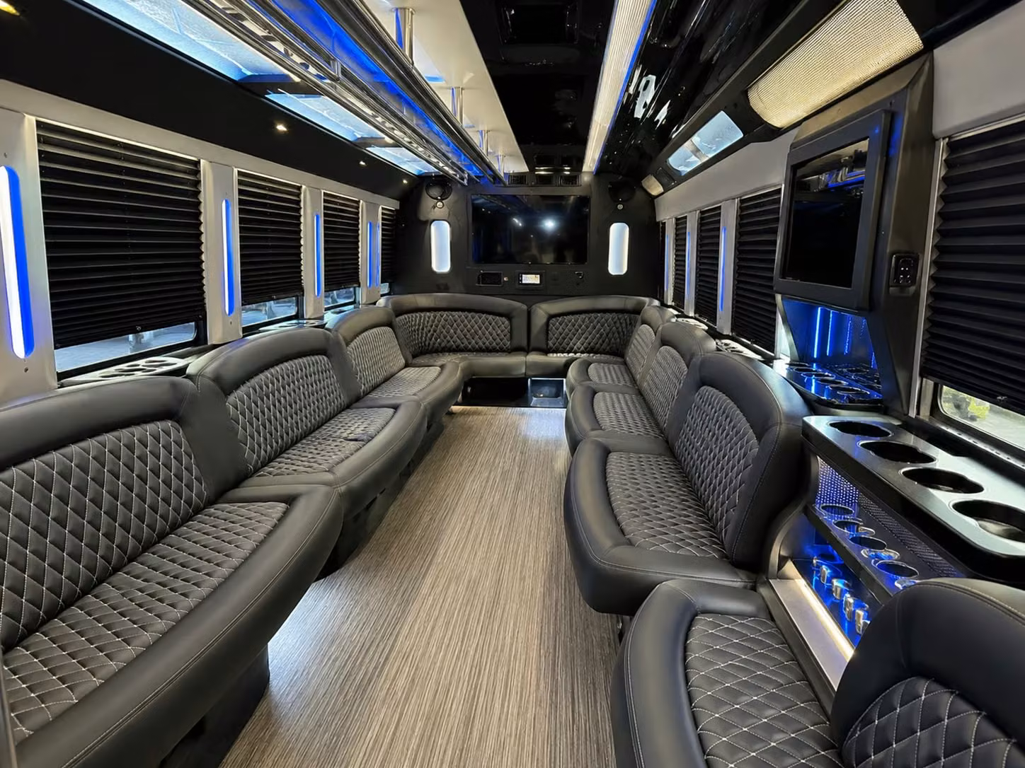arrive at prom in a party bus right in the heart of roanoke