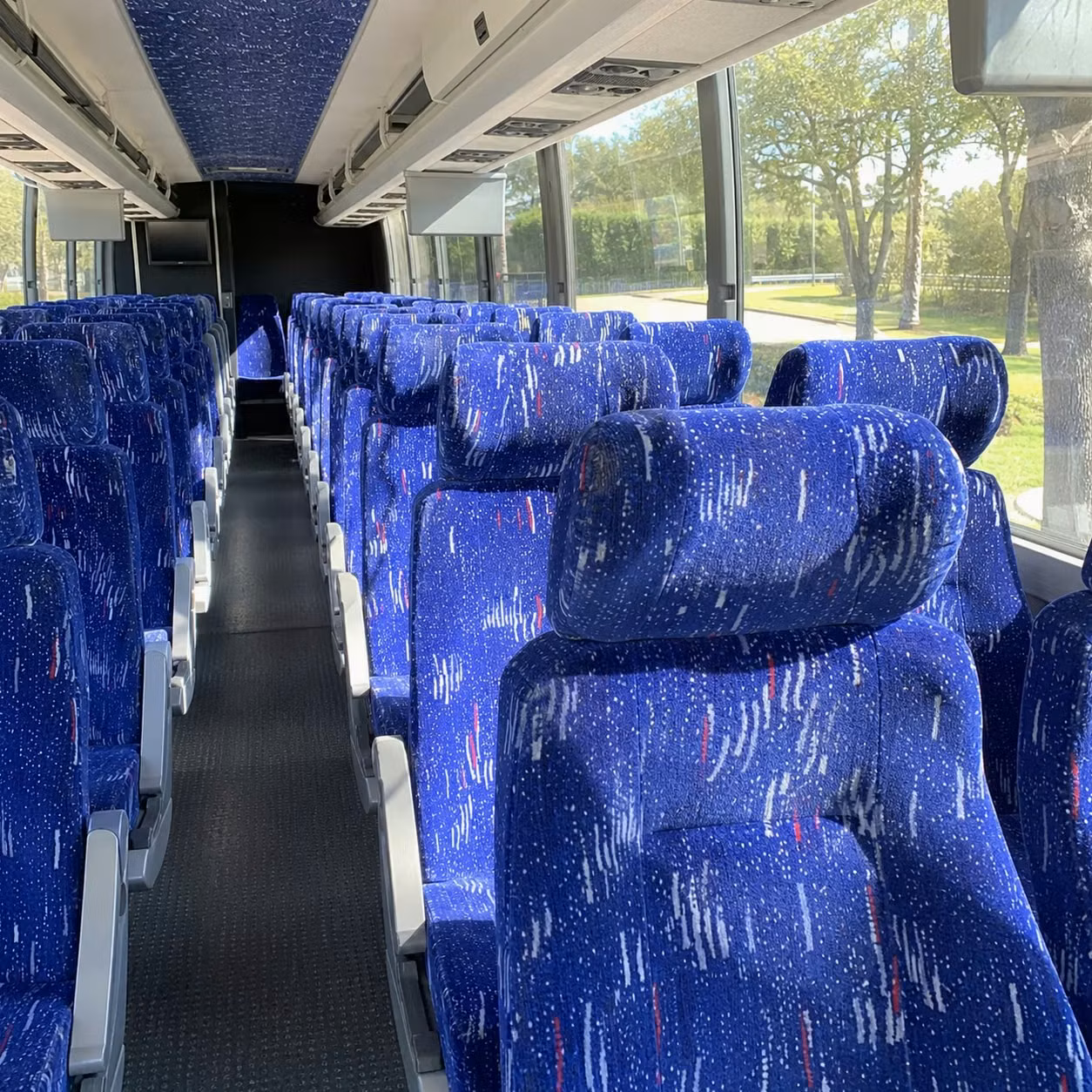 roanoke charter bus interior